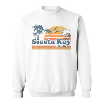 Siesta Key Beach Florida Vintage Spring Break Vacation Retro Sweatshirt - Monsterry CA