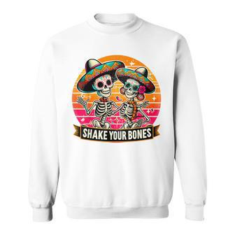 Skeleton Cinco De Mayo Mexican Dancing Couple Vintage Sweatshirt - Monsterry AU