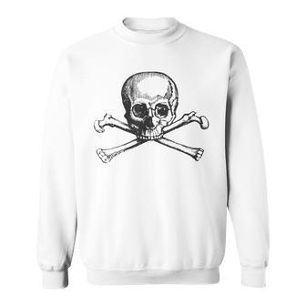 Skull And Cross Bones Sweatshirt - Monsterry