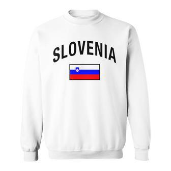 Slovenia Flag Slovenia Proud Slovenia Gray Sweatshirt - Seseable