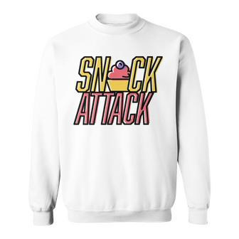 Snack Attack Cute Cupcake Sweets Sweatshirt - Monsterry DE