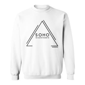 Soho Coordinates New York City Geometric Minimalist Sweatshirt - Monsterry