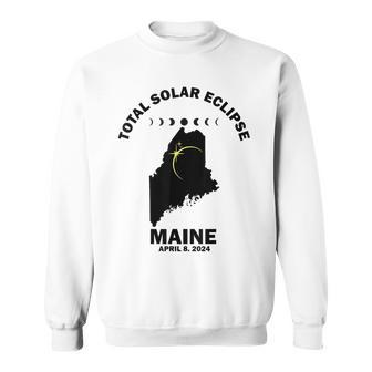 Solar Eclipse 2024 Maine Solar Eclipse Sweatshirt - Monsterry