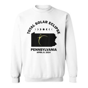 Solar Eclipse 2024 Pennsylvania Solar Eclipse Sweatshirt - Seseable