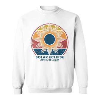 Solar Eclipse 2024 Total Solar Eclipse April 8 2024 Vintage Sweatshirt | Mazezy