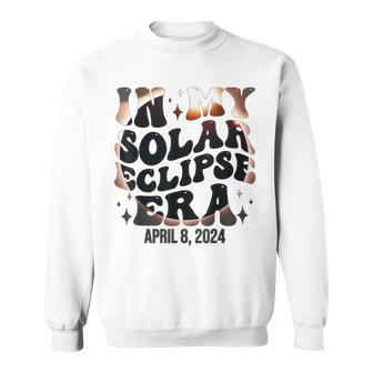 In My Solar Eclipse Era Total Solar Eclipse 2024 Groovy Sweatshirt | Mazezy