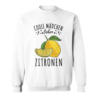 Sommer Coole Mädchen Lieben Zitronen Sweatshirt - Seseable