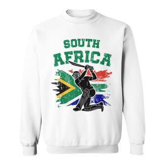 South African Cricket 2024 South African Flag Cricket Fans Sweatshirt - Seseable