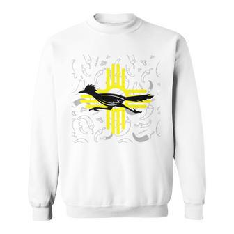 Southwestern New Mexico Spirit Road Runner Zia Chile Pepper Sweatshirt - Monsterry