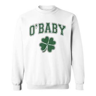 St Patrick's Day Pregnancy Announcement O'baby St Patty's Sweatshirt | Mazezy