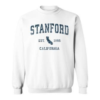Stanford California Ca Vintage Sports Navy Print Sweatshirt - Monsterry DE
