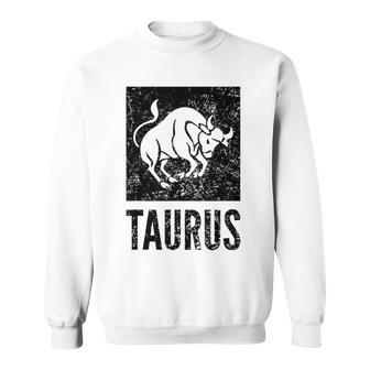 Star Sign Taurus Zodiac Signs Vintage Print Sweatshirt - Monsterry DE