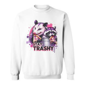 Stay Trashy Raccoon Animal For Women Sweatshirt - Monsterry UK