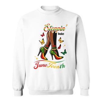 Stepping Into Junenth Sweatshirt - Monsterry CA