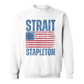 Strait Stapleton American Flag Patriotic Usa Concert Sweatshirt | Mazezy AU