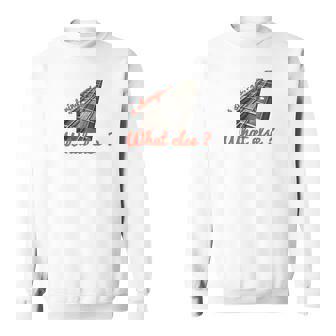 Sweater Unisexe Blanc What Else? Rue Style Café - Cadeauxyz