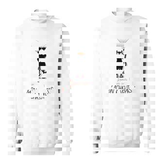 Sweater Unisexe J'peux Pas Mon Chat Veut Pas, Humour Pour Amateurs de Chats - Cadeauxyz