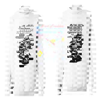 Sweater Unisexe Motard en Action, Passion Moto de Course - Cadeauxyz
