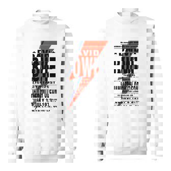 Sweater Unisexe Vintage Concert David Bowie Ziggy Stardust, 3 Juillet 1973 Hammersmith Odeon - Cadeauxyz