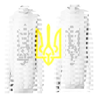 Symbole Du Trident Ukrainien Du Milieu Zelensky Vert Sweater e - Cadeauxyz