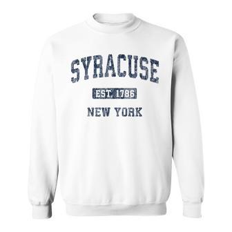 Syracuse New York Ny Vintage Athletic Sports Sweatshirt - Monsterry