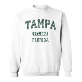 Tampa Florida Fl Vintage Athletic Sports Sweatshirt - Monsterry UK