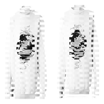 Tattoo Dragon Japanese Back Graphic Fire Dragon Sweatshirt - Thegiftio