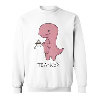 Tea Rex Dinosaur Cartoon Lover Cute Dino Sweatshirt - Thegiftio UK