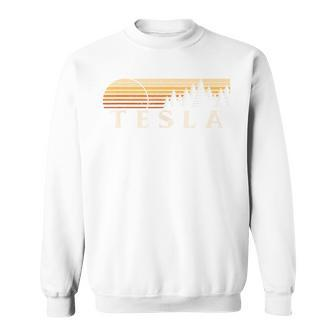 Tesla Wv Vintage Evergreen Sunset Eighties Retro Sweatshirt - Monsterry
