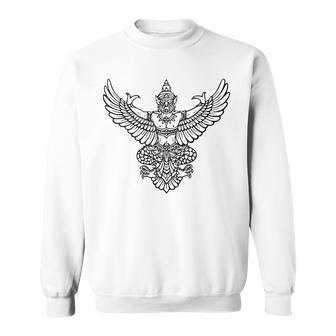 Thai Garuda Emblem Thailand Seal Hindu Buddhist Sweatshirt - Monsterry UK