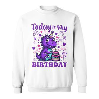 Today Is My Birthday Dinosaurier Party Dekorationen Sweatshirt - Geschenkecke