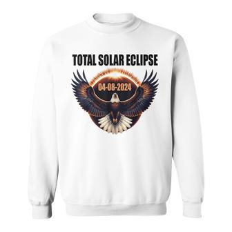 Total Solar Eclipse 2024 Eagle Ender The Eclipse Sweatshirt | Mazezy