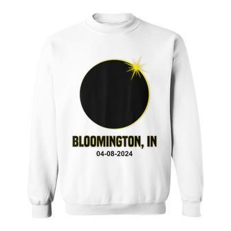 Total Solar Eclipse Bloomington 2024 Indiana Bloomington Sweatshirt - Thegiftio UK