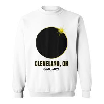 Total Solar Eclipse Cleveland 2024 Ohio Cleveland Eclipse Sweatshirt | Mazezy