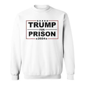 Trump For Prison 2024 Support Trump 4Th Of July Sweatshirt - Thegiftio UK