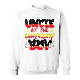 Uncle Of The Birthday Boy Mouse Family Matching Sweatshirt - Monsterry