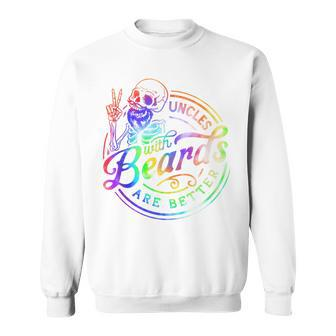 Uncles With Beards Are Better Uncle Fathers Day Sweatshirt - Thegiftio UK