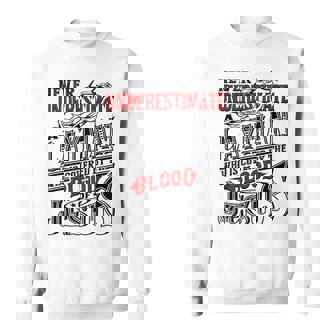 Never Underestimate Layman Family Name Sweatshirt | Seseable UK