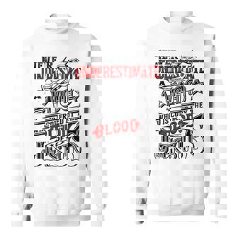 Never Underestimate Woo Family Name Sweatshirt | Seseable UK