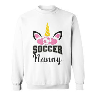 Unicorn Soccer Nanny Magic Father's Day Surprise Sweatshirt - Thegiftio UK