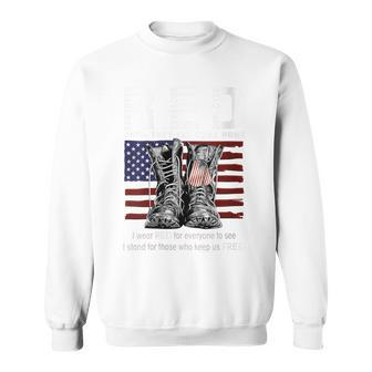 Until They Come Home My Soldier Red Friday Military Vintage Sweatshirt - Monsterry CA