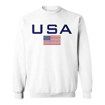 Usa Flag Pride And Roots Star Spangled Banner Sports Jersey Sweatshirt - Thegiftio UK
