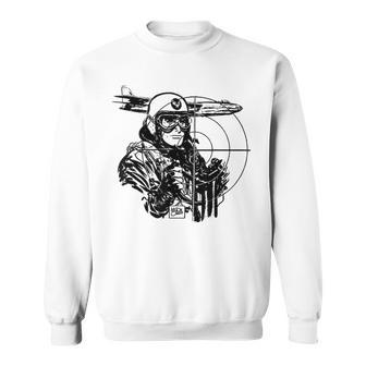 Usa World War 2 Bomber Ww2 Vintage Wwii Military Pilot Sweatshirt - Monsterry