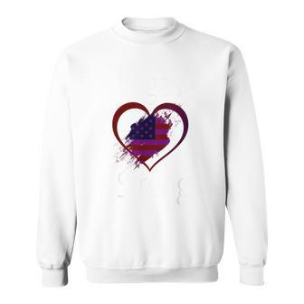 Vegas Strong Heart With American Flag Sweatshirt - Monsterry AU