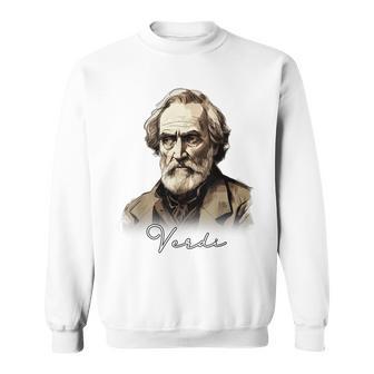 Verdi Portrait Italian Opera Sweatshirt - Monsterry CA