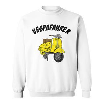 Vespa Driver Vesparoller Scooter From Italy Retro Cult Sweatshirt - Seseable