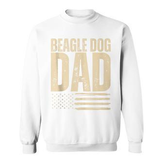 Vintage Beagle Dog Dad 4Th July American Flag Father's Day Sweatshirt - Thegiftio UK