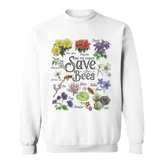 Vintage Botanical Save The Bees Sweatshirt - Monsterry UK
