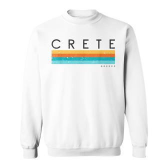 Vintage Crete Greece Retro Sweatshirt - Monsterry