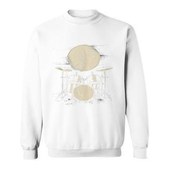 Vintage Drum Kit Sweatshirt - Monsterry
